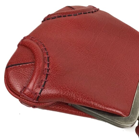 BURBERRY Vintage Red Kiss Lock Mini Crossbody - Picture 8 of 14